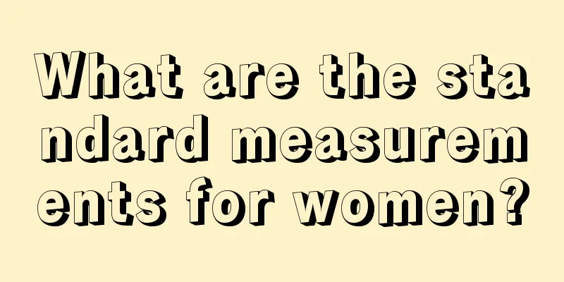 What are the standard measurements for women?