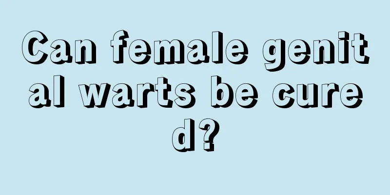 Can female genital warts be cured?