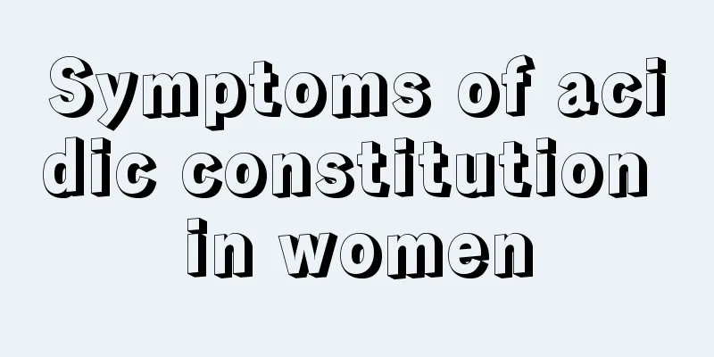 Symptoms of acidic constitution in women