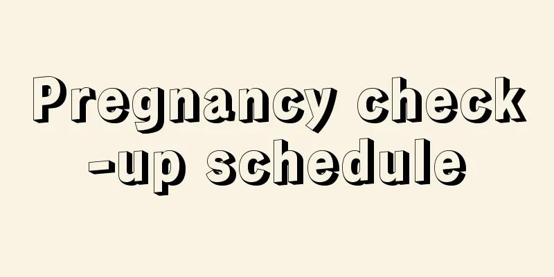 Pregnancy check-up schedule