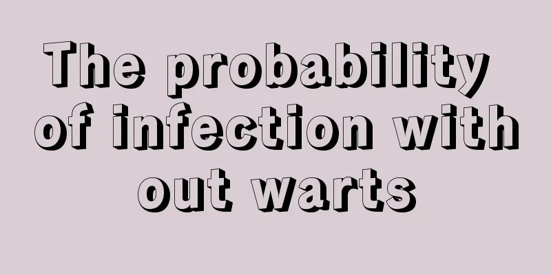 The probability of infection without warts