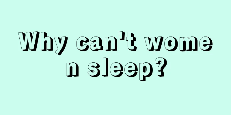 Why can't women sleep?