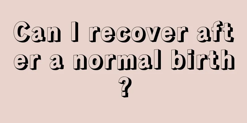 Can I recover after a normal birth?