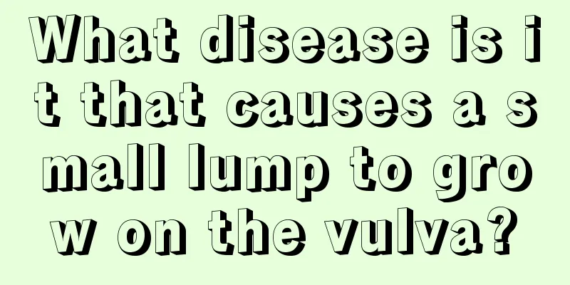 What disease is it that causes a small lump to grow on the vulva?