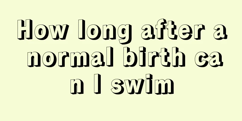 How long after a normal birth can I swim