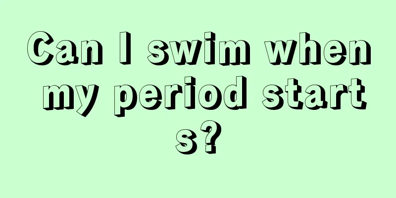 Can I swim when my period starts?