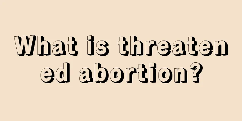 What is threatened abortion?