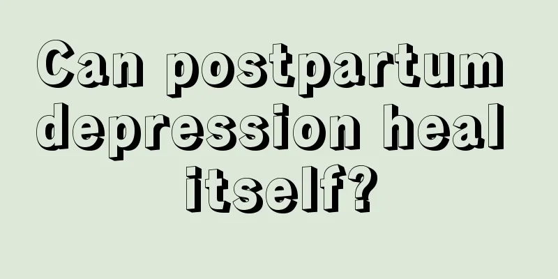 Can postpartum depression heal itself?