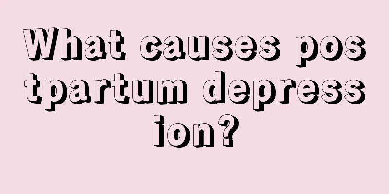 What causes postpartum depression?