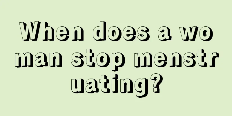 When does a woman stop menstruating?