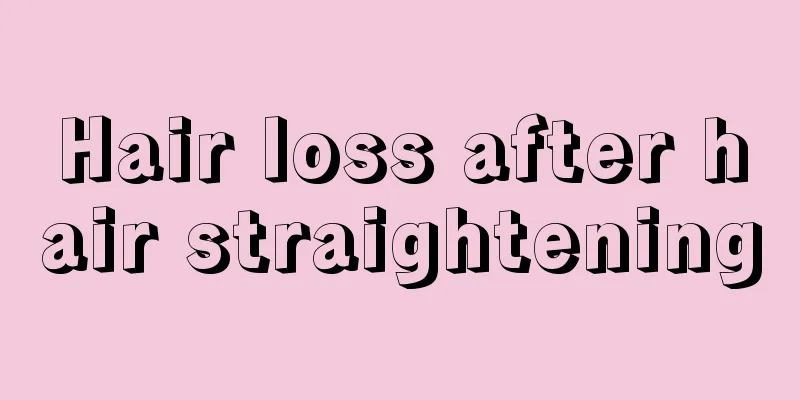 Hair loss after hair straightening