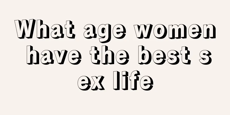 What age women have the best sex life