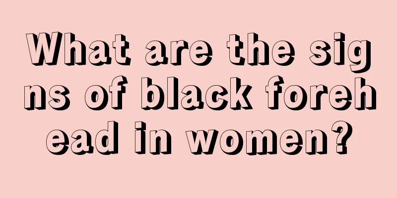 What are the signs of black forehead in women?