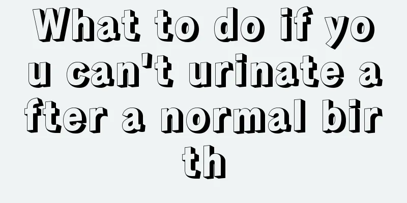 What to do if you can't urinate after a normal birth