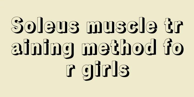 Soleus muscle training method for girls