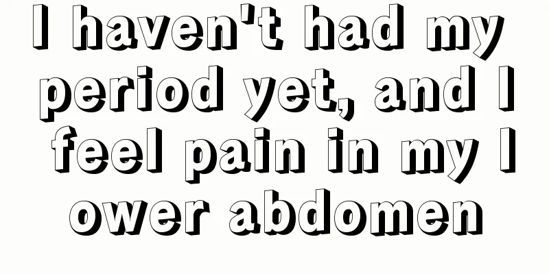 I haven't had my period yet, and I feel pain in my lower abdomen