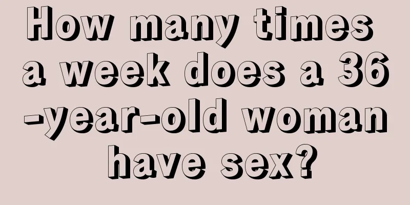 How many times a week does a 36-year-old woman have sex?