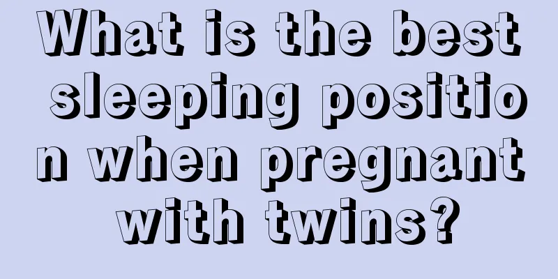 What is the best sleeping position when pregnant with twins?