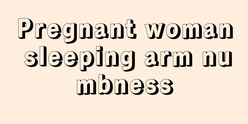 Pregnant woman sleeping arm numbness