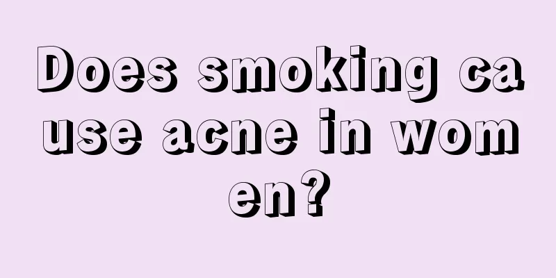 Does smoking cause acne in women?