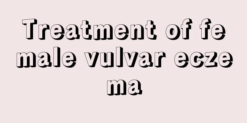 Treatment of female vulvar eczema