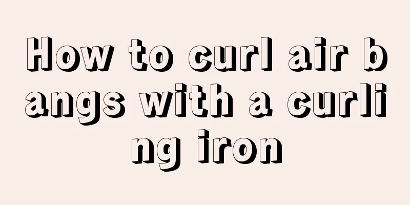 How to curl air bangs with a curling iron