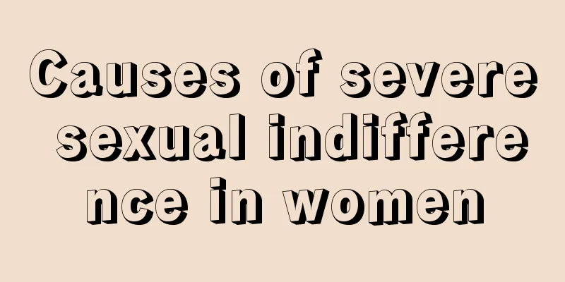 Causes of severe sexual indifference in women