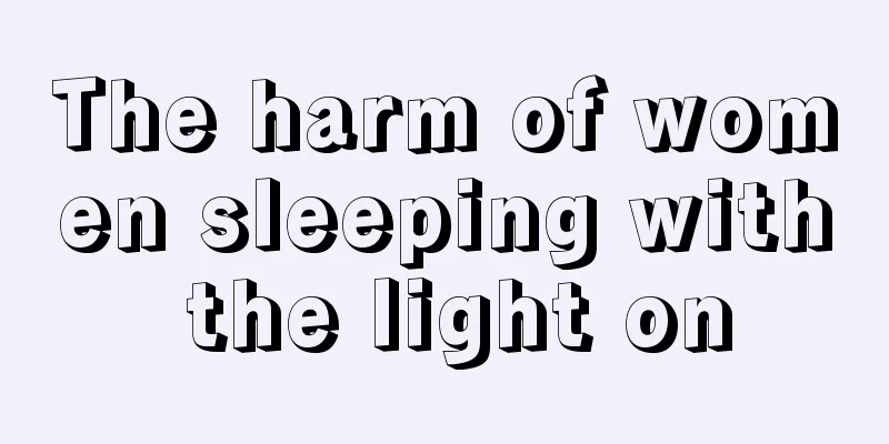 The harm of women sleeping with the light on