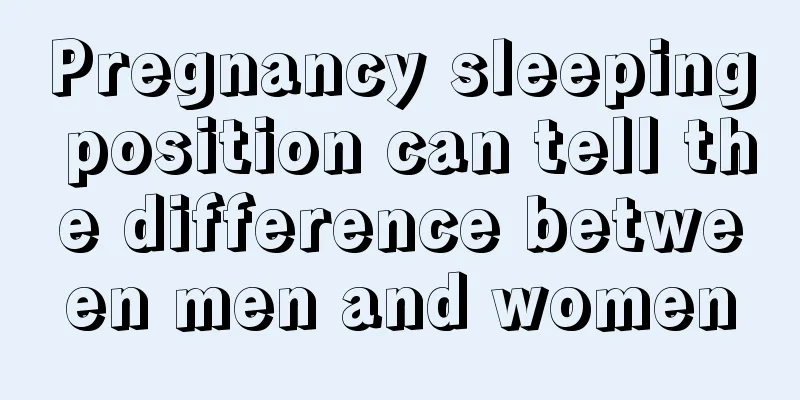 Pregnancy sleeping position can tell the difference between men and women