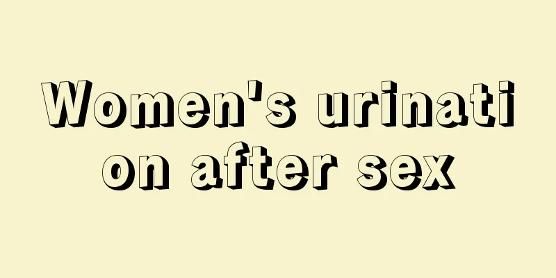 Women's urination after sex