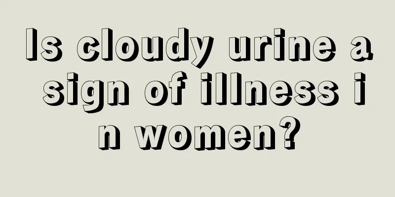 Is cloudy urine a sign of illness in women?