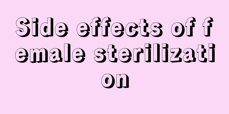 Side effects of female sterilization