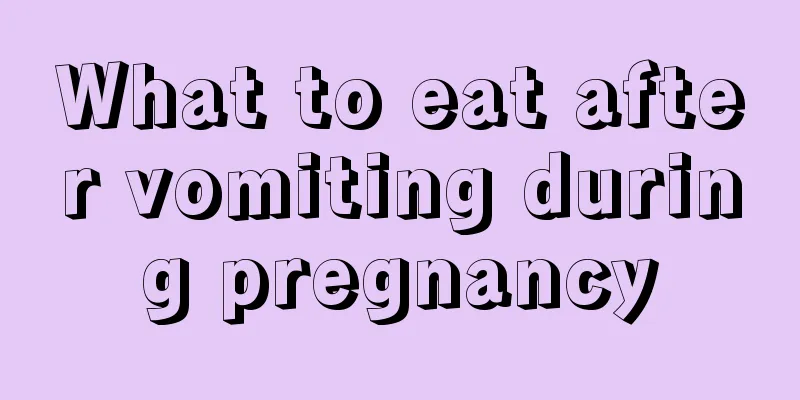 What to eat after vomiting during pregnancy