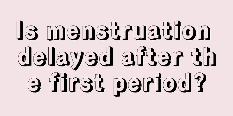 Is menstruation delayed after the first period?