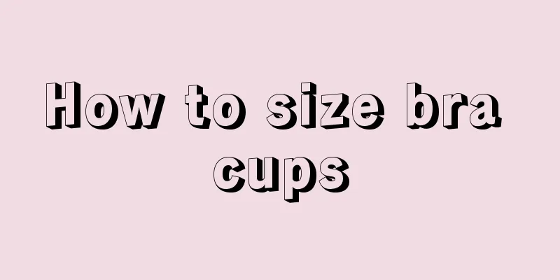 How to size bra cups