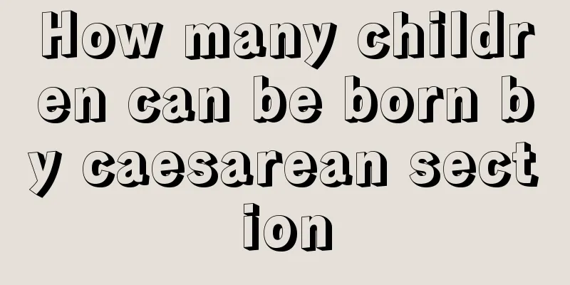 How many children can be born by caesarean section