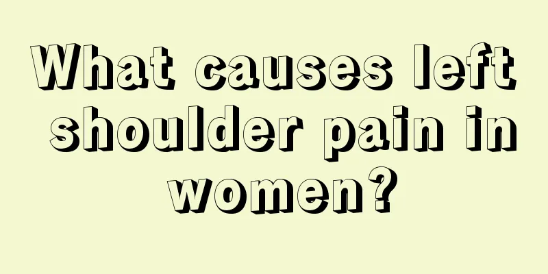 What causes left shoulder pain in women?