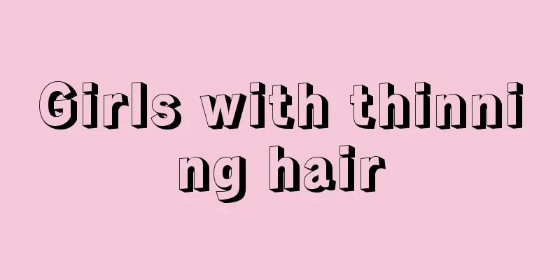 Girls with thinning hair