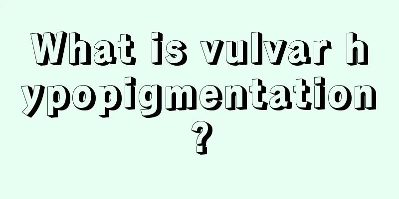 What is vulvar hypopigmentation?