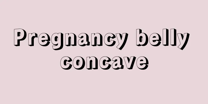 Pregnancy belly concave