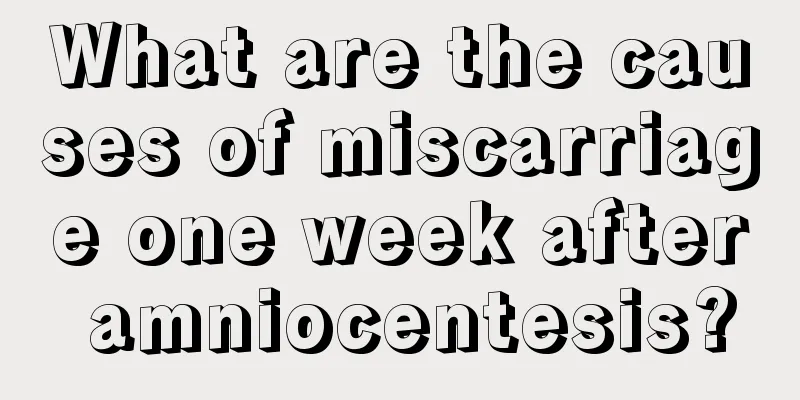 What are the causes of miscarriage one week after amniocentesis?