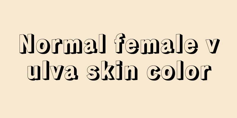 Normal female vulva skin color