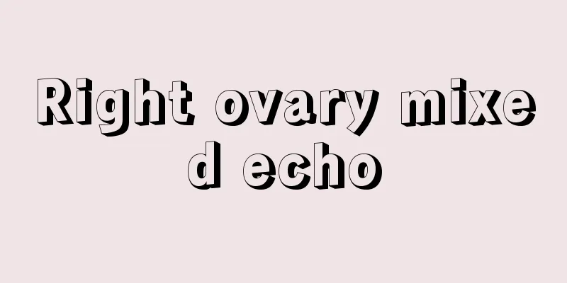 Right ovary mixed echo