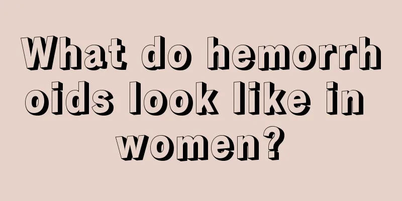 What do hemorrhoids look like in women?