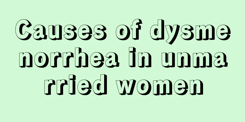 Causes of dysmenorrhea in unmarried women