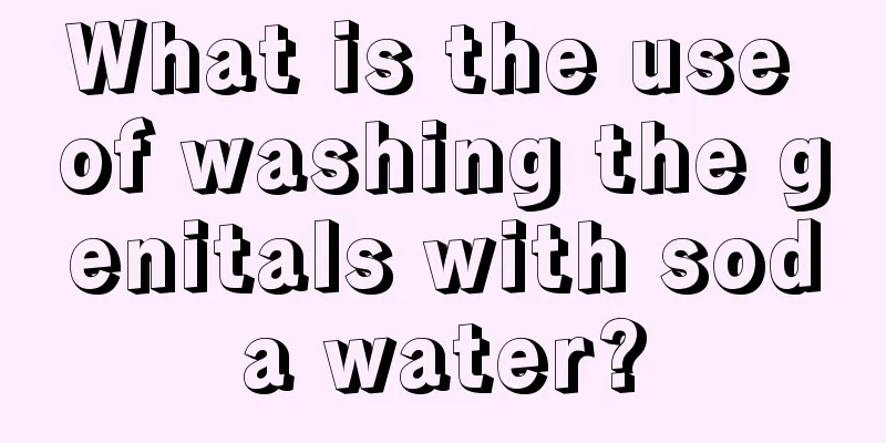 What is the use of washing the genitals with soda water?