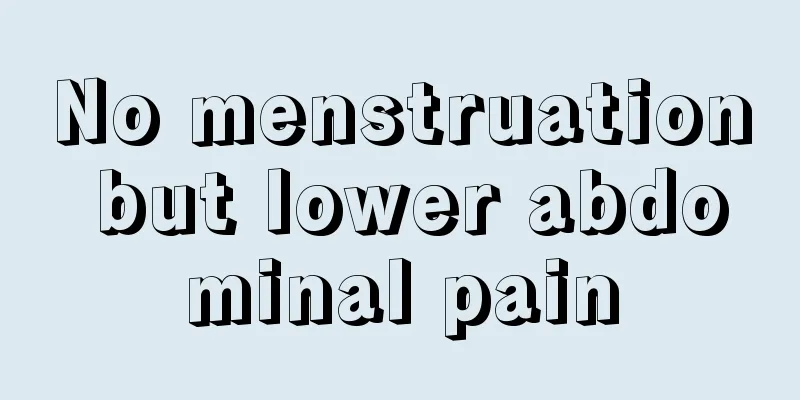 No menstruation but lower abdominal pain