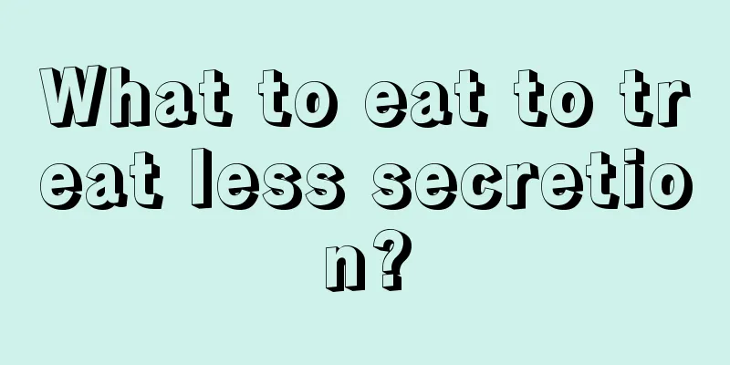 What to eat to treat less secretion?