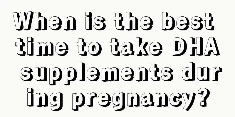 When is the best time to take DHA supplements during pregnancy?