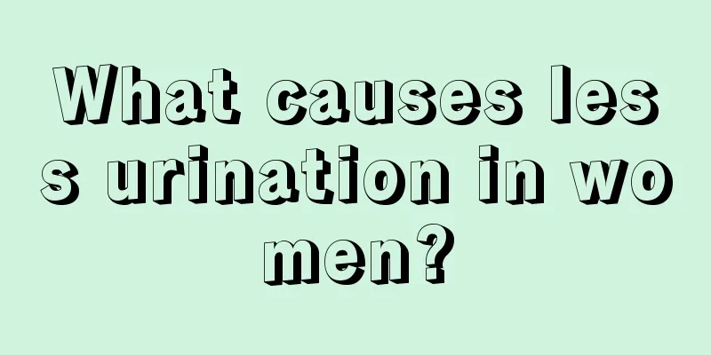 What causes less urination in women?